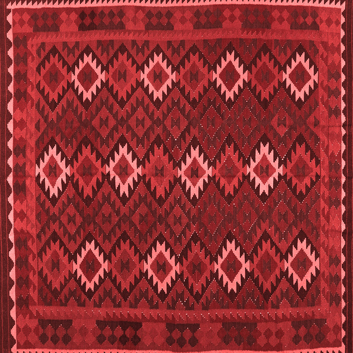 Machine Washable Oriental Red Traditional Rug, wshcon1675red