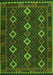 Serging Thickness of Machine Washable Oriental Green Traditional Area Rugs, wshcon1675grn