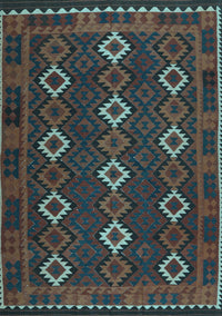 Oriental Light Blue Traditional Rug, con1675lblu