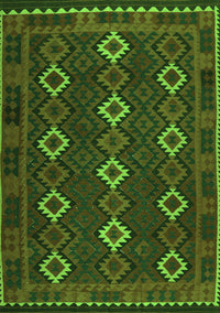 Oriental Green Traditional Rug, con1675grn