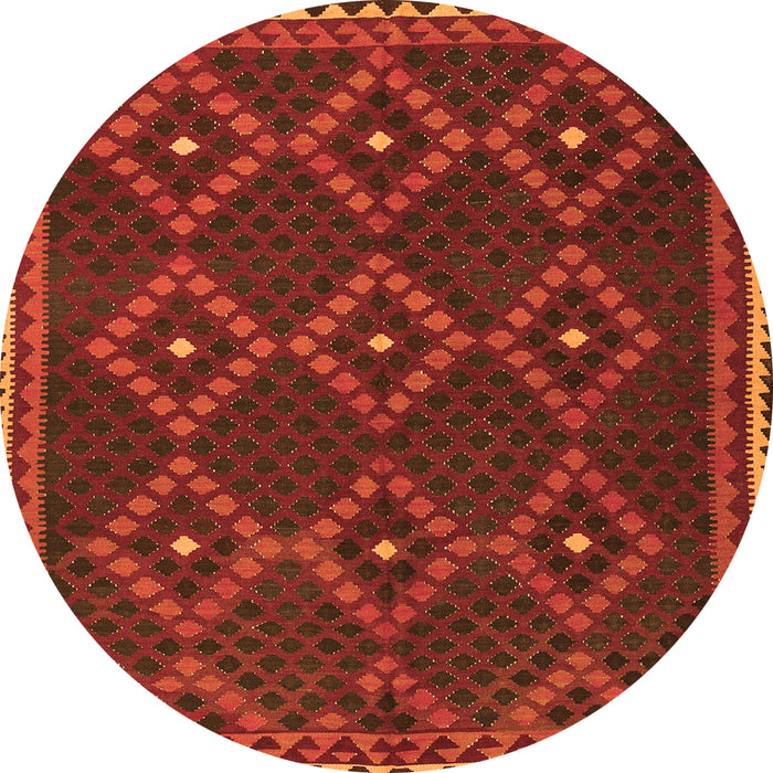 Machine Washable Oriental Orange Traditional Area Rugs, wshcon1676org