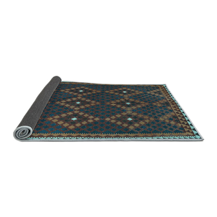 Sideview of Oriental Light Blue Traditional Rug, con1676lblu