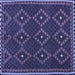 Square Machine Washable Oriental Blue Traditional Rug, wshcon1676blu