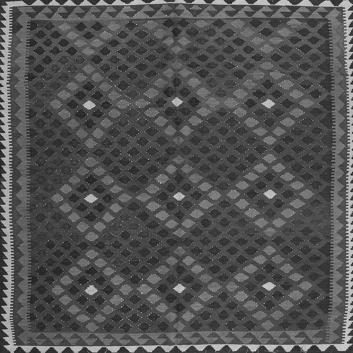 Round Machine Washable Oriental Gray Traditional Rug, wshcon1676gry