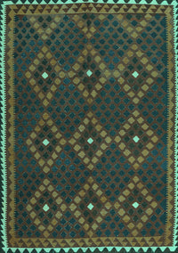 Oriental Turquoise Traditional Rug, con1676turq