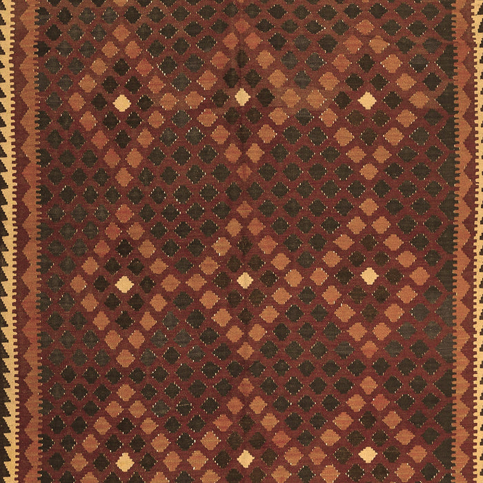 Machine Washable Oriental Brown Traditional Rug, wshcon1676brn