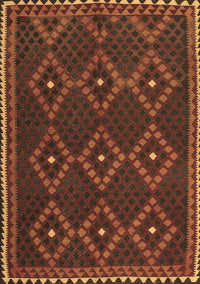 Oriental Brown Traditional Rug, con1676brn