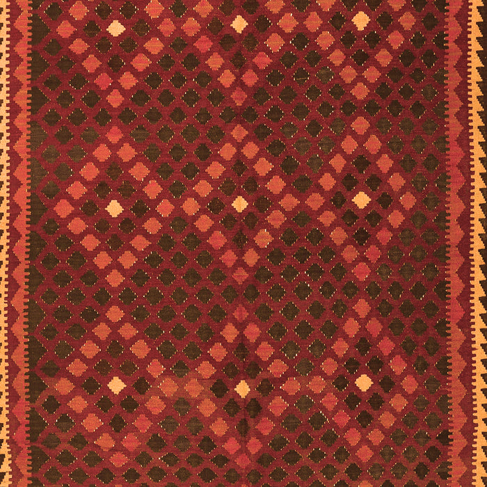 Oriental Orange Traditional Rug, con1676org