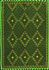 Oriental Green Traditional Rug, con1676grn