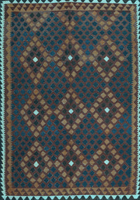 Oriental Light Blue Traditional Rug, con1676lblu