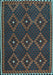 Oriental Light Blue Traditional Rug, con1676lblu