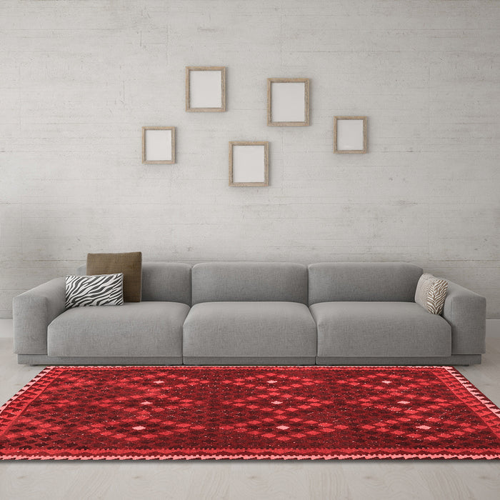 Traditional Red Washable Rugs