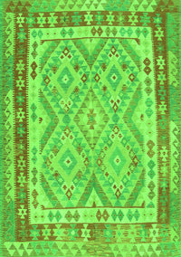 Southwestern Green Country Rug, con1677grn