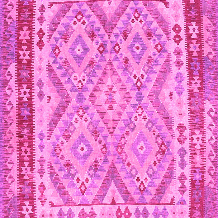 Machine Washable Southwestern Pink Country Rug, wshcon1677pnk