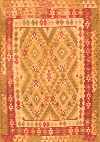 Southwestern Orange Country Rug, con1677org