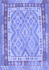 Southwestern Blue Country Rug, con1677blu