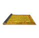 Sideview of Southwestern Yellow Country Rug, con1677yw