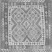 Serging Thickness of Southwestern Gray Country Rug, con1677gry