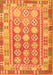 Serging Thickness of Machine Washable Oriental Orange Traditional Area Rugs, wshcon1678org