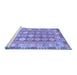 Sideview of Machine Washable Oriental Blue Traditional Rug, wshcon1678blu