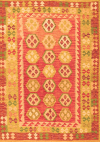 Oriental Orange Traditional Rug, con1678org