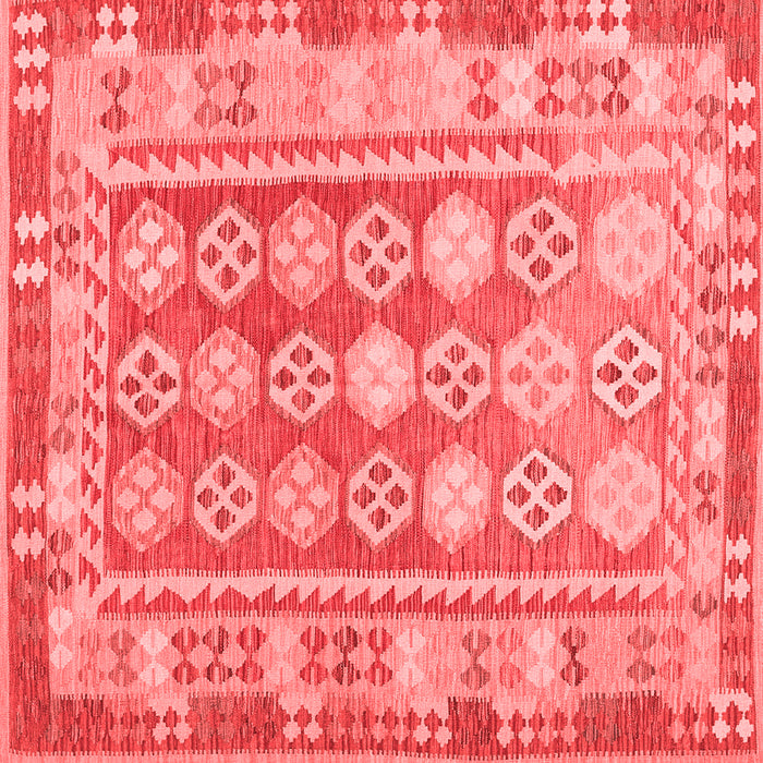 Machine Washable Oriental Red Traditional Rug, wshcon1678red