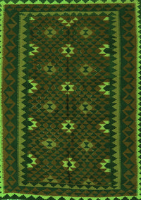 Oriental Green Traditional Rug, con1679grn