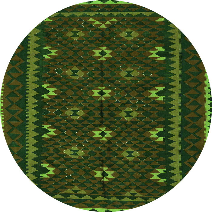 Machine Washable Oriental Green Traditional Area Rugs, wshcon1679grn