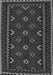 Serging Thickness of Machine Washable Oriental Gray Traditional Rug, wshcon1679gry