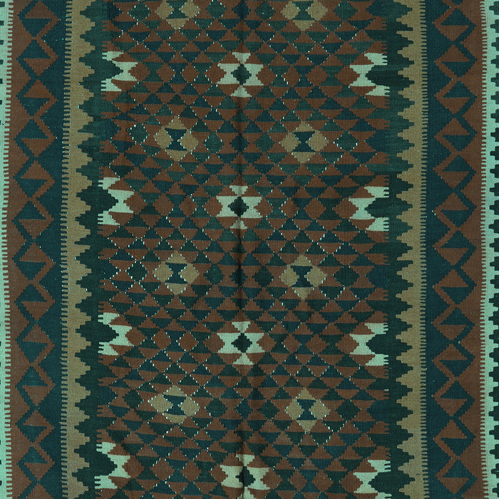 Oriental Turquoise Traditional Rug, con1679turq