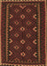 Machine Washable Oriental Brown Traditional Rug, wshcon1679brn