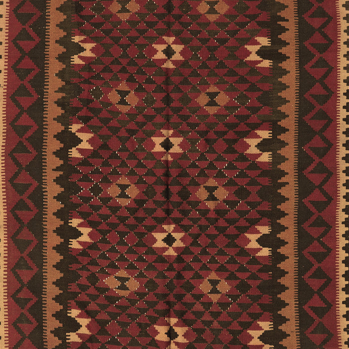Oriental Brown Traditional Rug, con1679brn