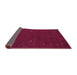 Sideview of Abstract Purple Contemporary Rug, con167pur