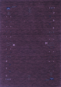 Abstract Blue Contemporary Rug, con167blu