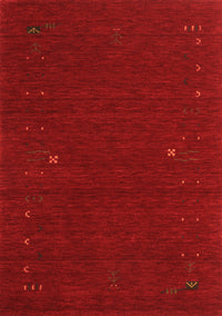 Abstract Orange Contemporary Rug, con167org