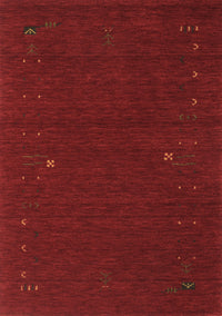 Abstract Brown Contemporary Rug, con167brn