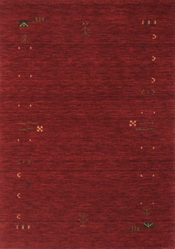 Abstract Brown Contemporary Rug, con167brn
