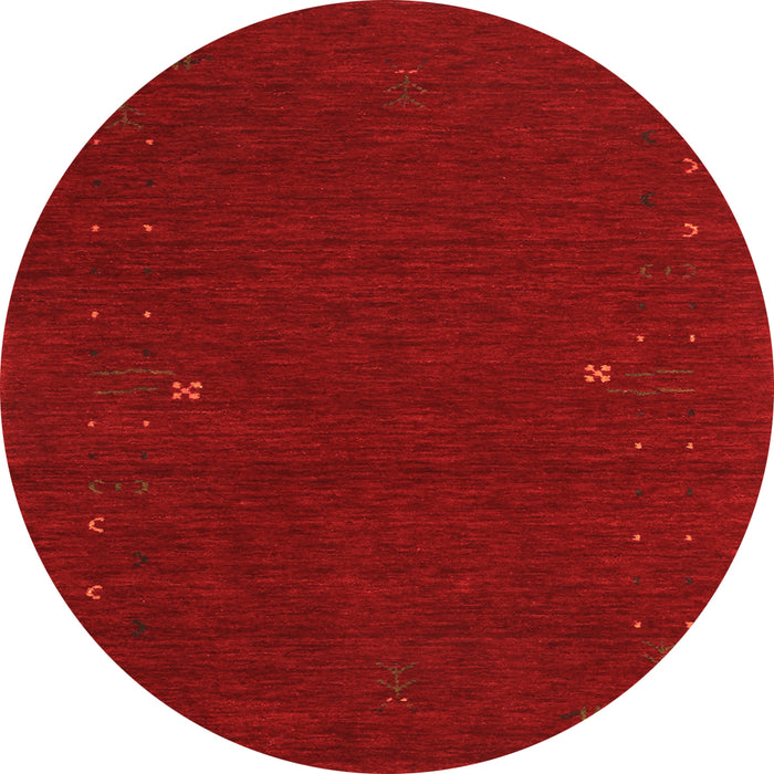 Square Abstract Orange Contemporary Rug, con167org