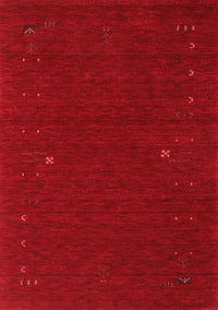 Abstract Red Contemporary Rug, con167red