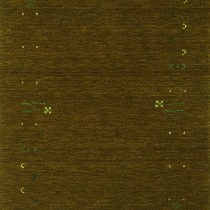 Abstract Green Contemporary Rug, con167grn