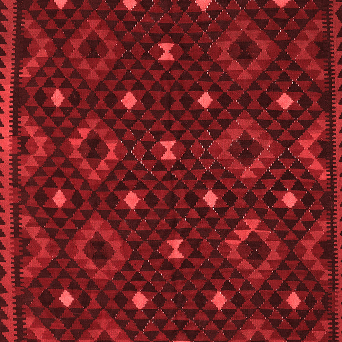 Machine Washable Oriental Red Traditional Rug, wshcon1680red