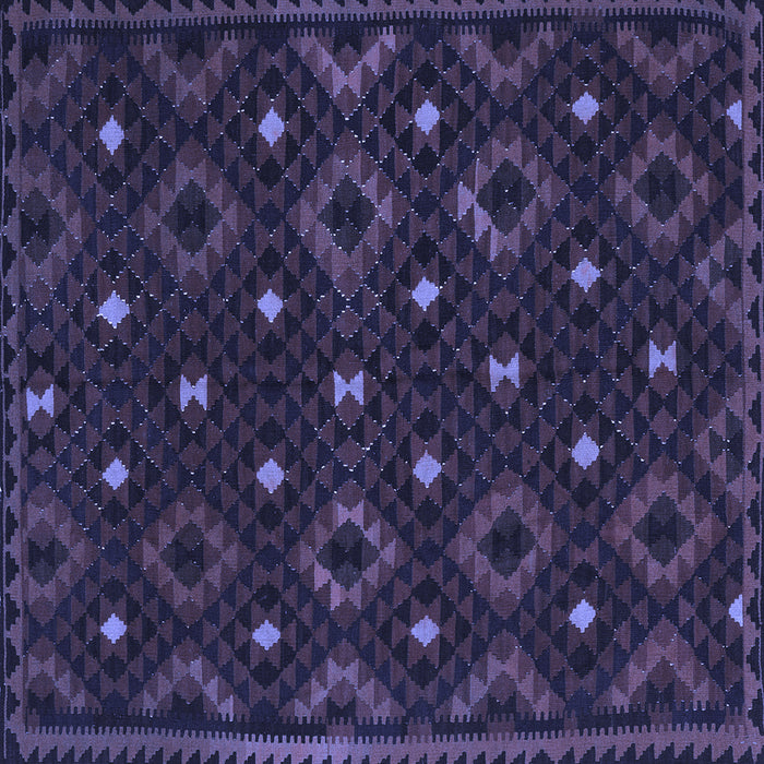 Square Oriental Blue Traditional Rug, con1680blu