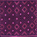 Square Oriental Purple Traditional Rug, con1680pur