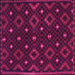 Square Oriental Pink Traditional Rug, con1680pnk