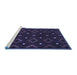 Sideview of Machine Washable Oriental Blue Traditional Rug, wshcon1680blu