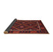 Thickness of Contemporary Reddish Brown Oriental Rug, con1681