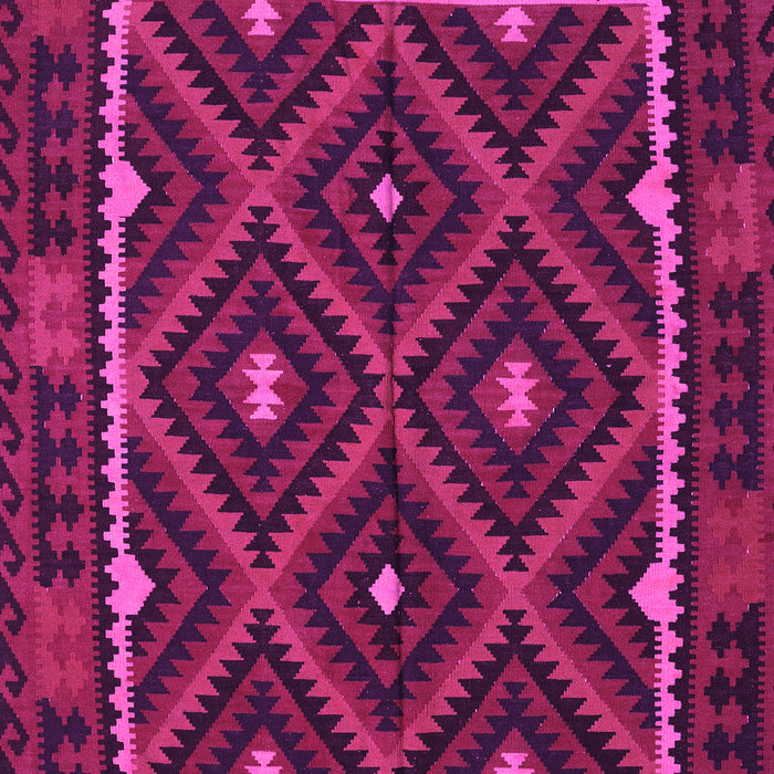 Machine Washable Oriental Pink Traditional Rug, wshcon1681pnk