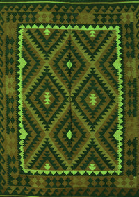 Oriental Green Traditional Rug, con1681grn