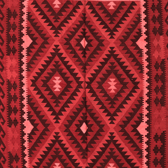 Machine Washable Oriental Red Traditional Rug, wshcon1681red