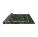 Sideview of Oriental Turquoise Traditional Rug, con1681turq